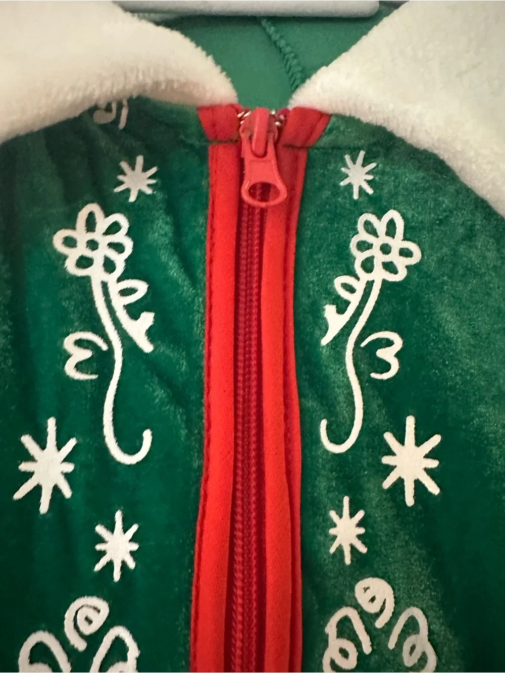 Festive Men’s Elf Holiday Coat Jacket Vest Costume - Medium